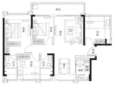 4室2厅 117㎡