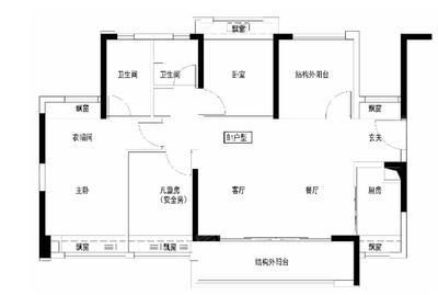 4室2厅 107㎡
